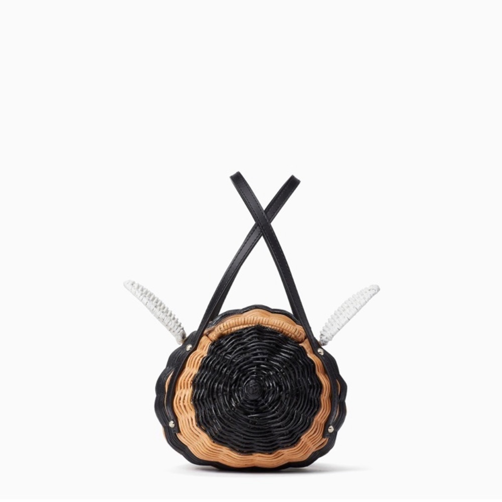 Kate Spade down the rabbit hole wicker bee bag - Picture 5 of 6